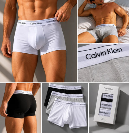 BOXERS CALVIN KLEIN | Pack x3 | Algodón Premium